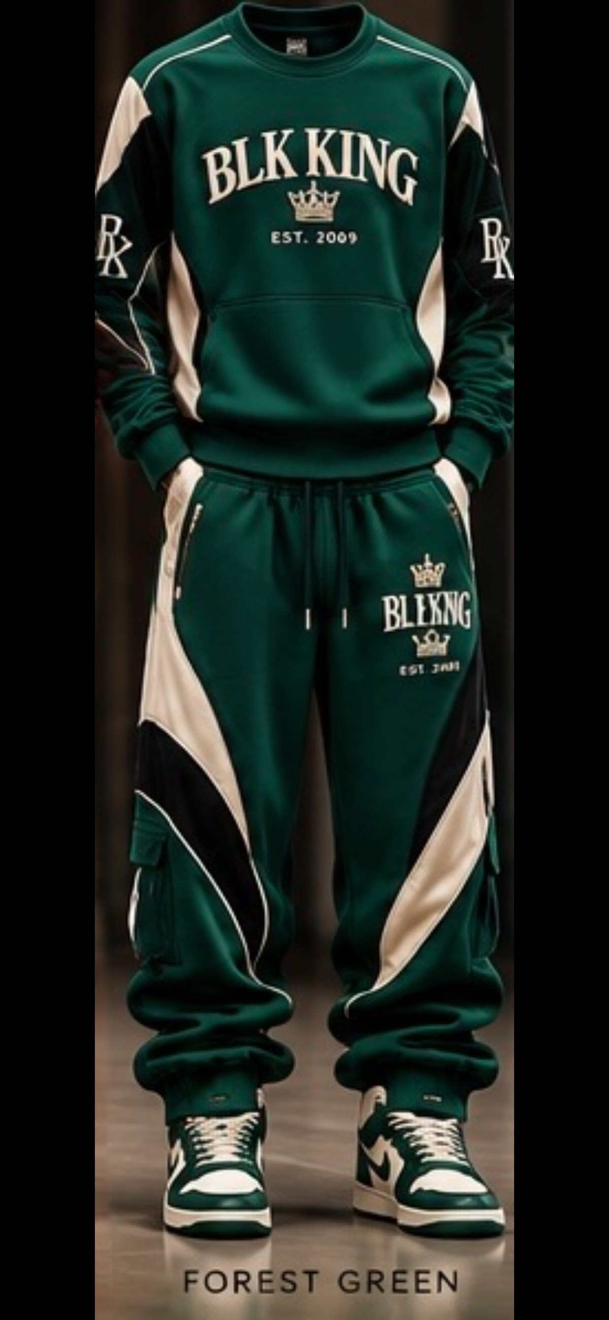 ****PRE-ORDER**** BLK KING Sovereign Motion™ Men's Stacked Sweat Set