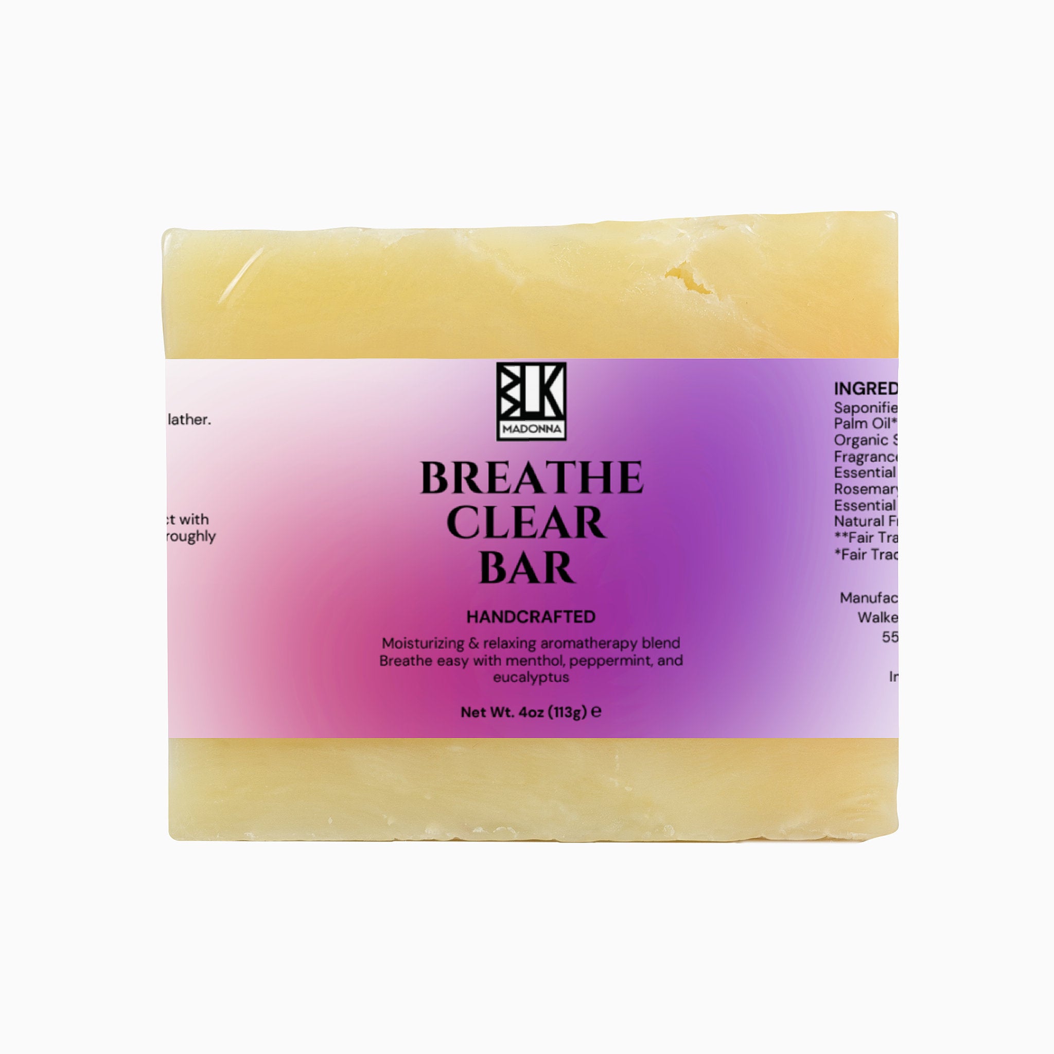 Breathe Clear Bar | BLK MADONNA