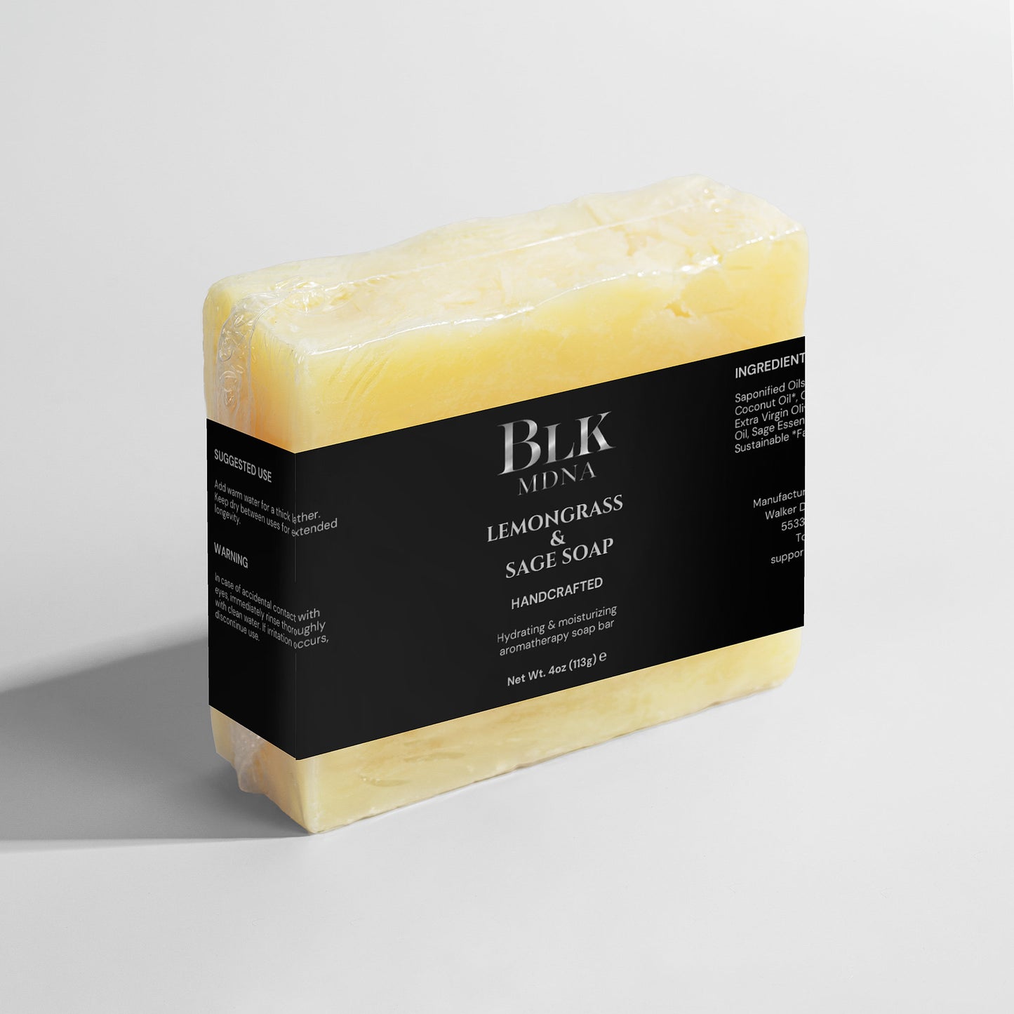 Lemongrass & Sage Soap | BLK MDNA