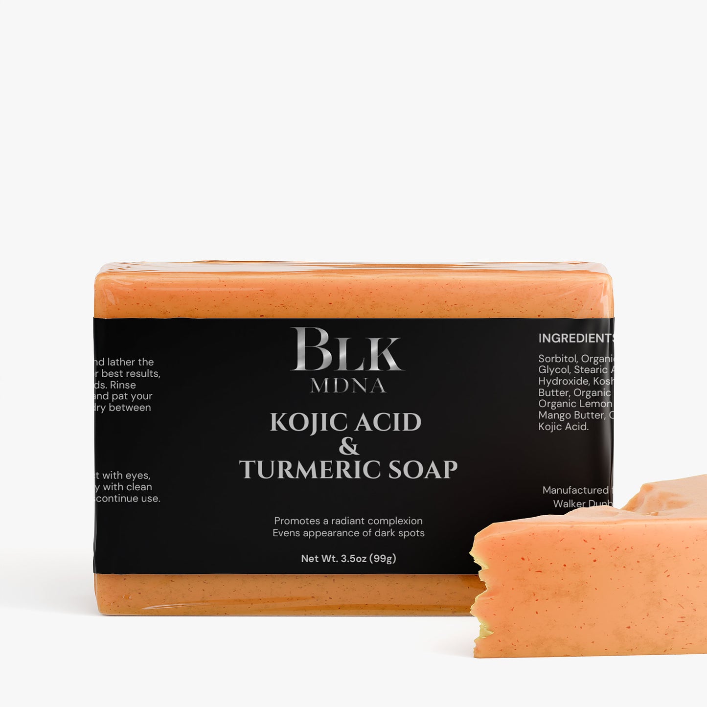 Kojic Acid & Turmeric Soap | BLK MDNA