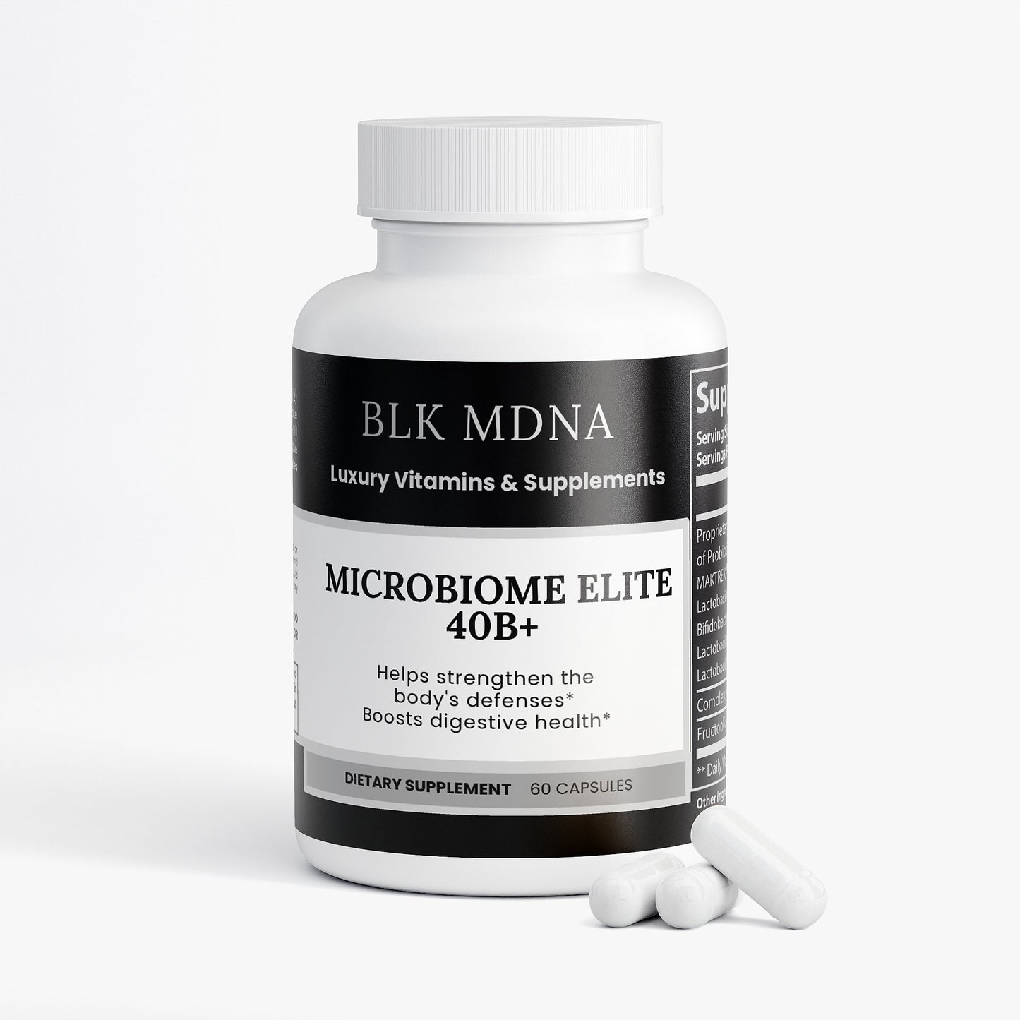 Microbiome Elite 40B+| BLK MDNA