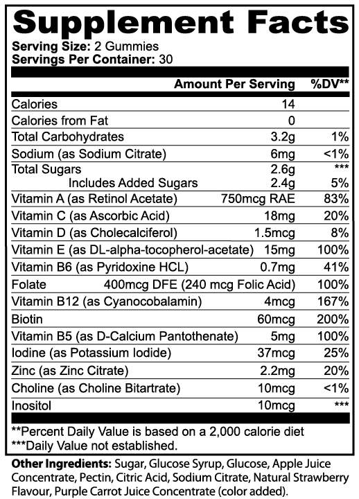 BLK Madonna Multivitamin  Gummies (Adult)