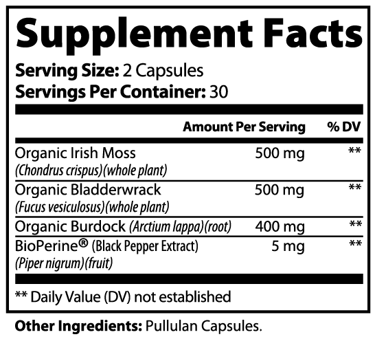 Sea Moss Superblend | Immune + Thyroid + Skin Support by BLK MADONNA