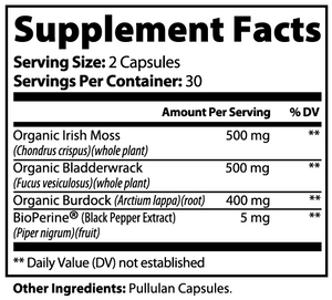 Sea Moss Superblend | Immune + Thyroid + Skin Support by BLK MADONNA
