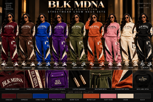 **** PRE-ORDER****BLK MDNA Couture Motion™ Stacked Sweat Set