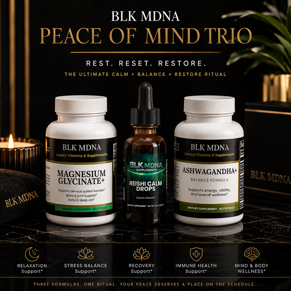Piece of Mind Trio | BLK MDNA