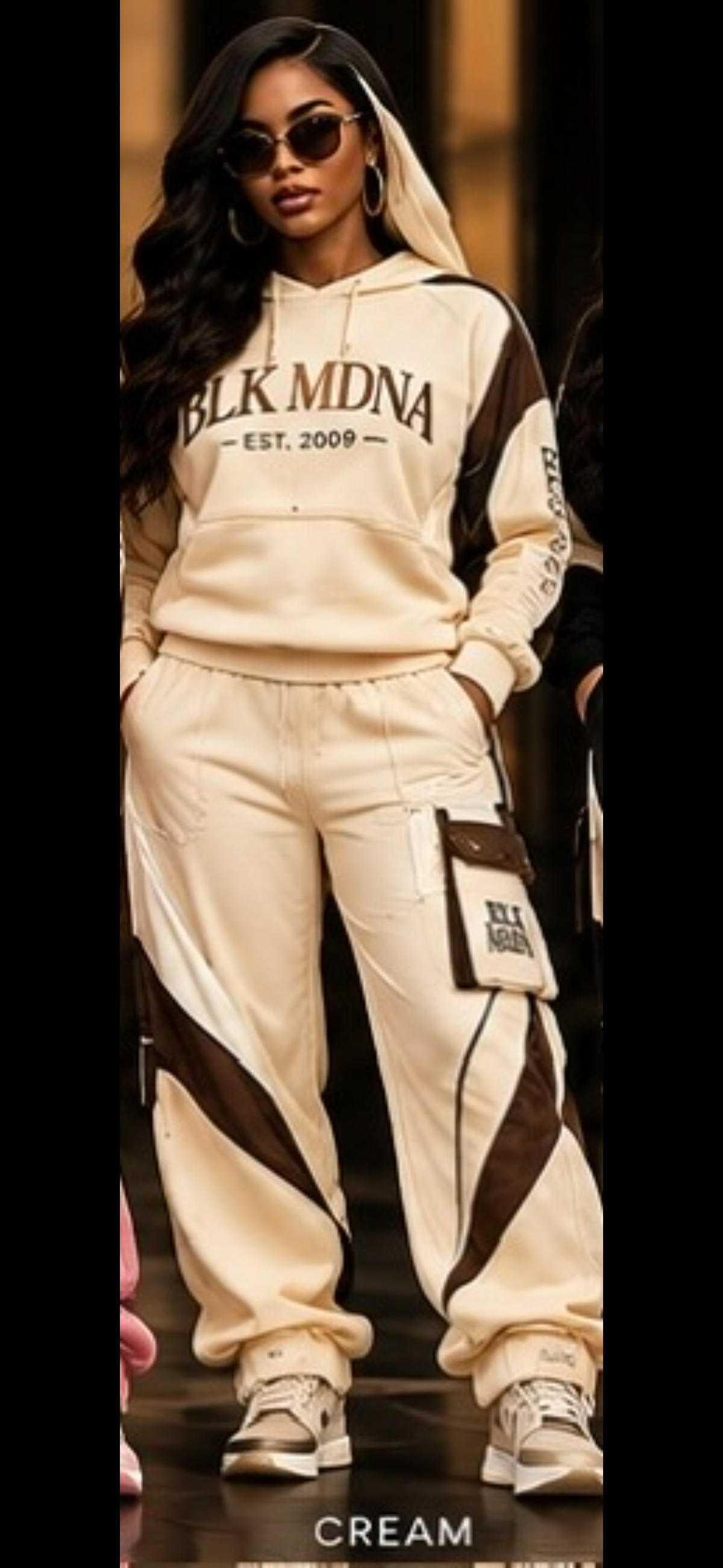 **** PRE-ORDER****BLK MDNA Couture Motion™ Stacked Sweat Set