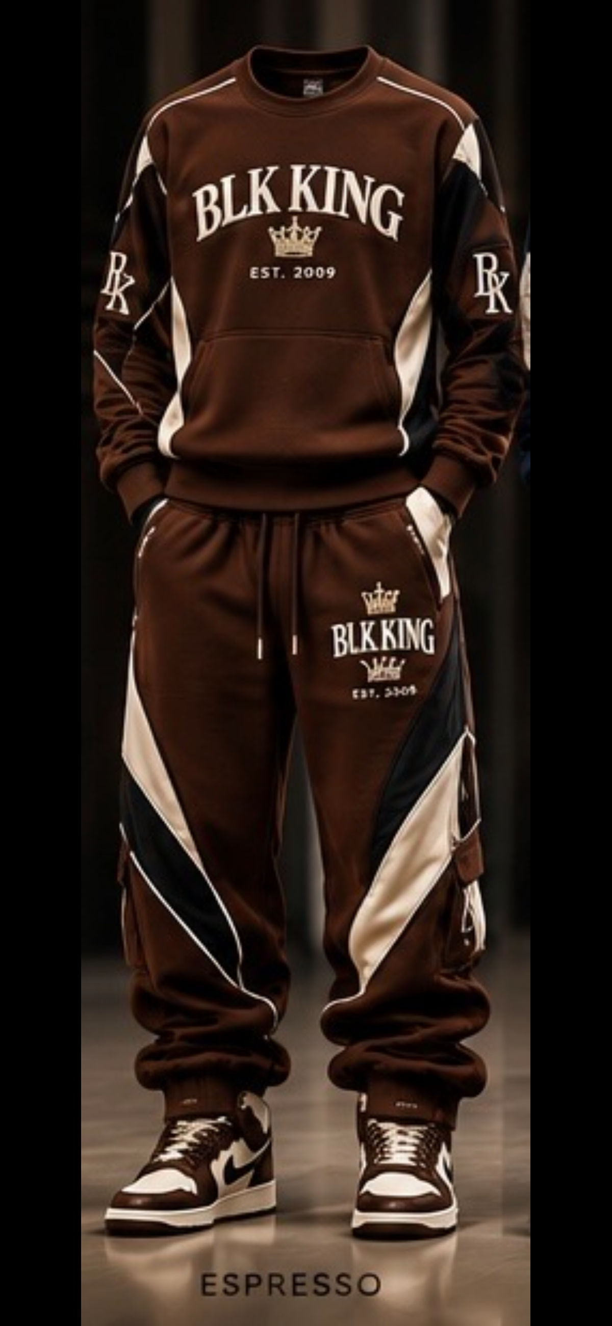 ****PRE-ORDER**** BLK KING Sovereign Motion™ Men's Stacked Sweat Set