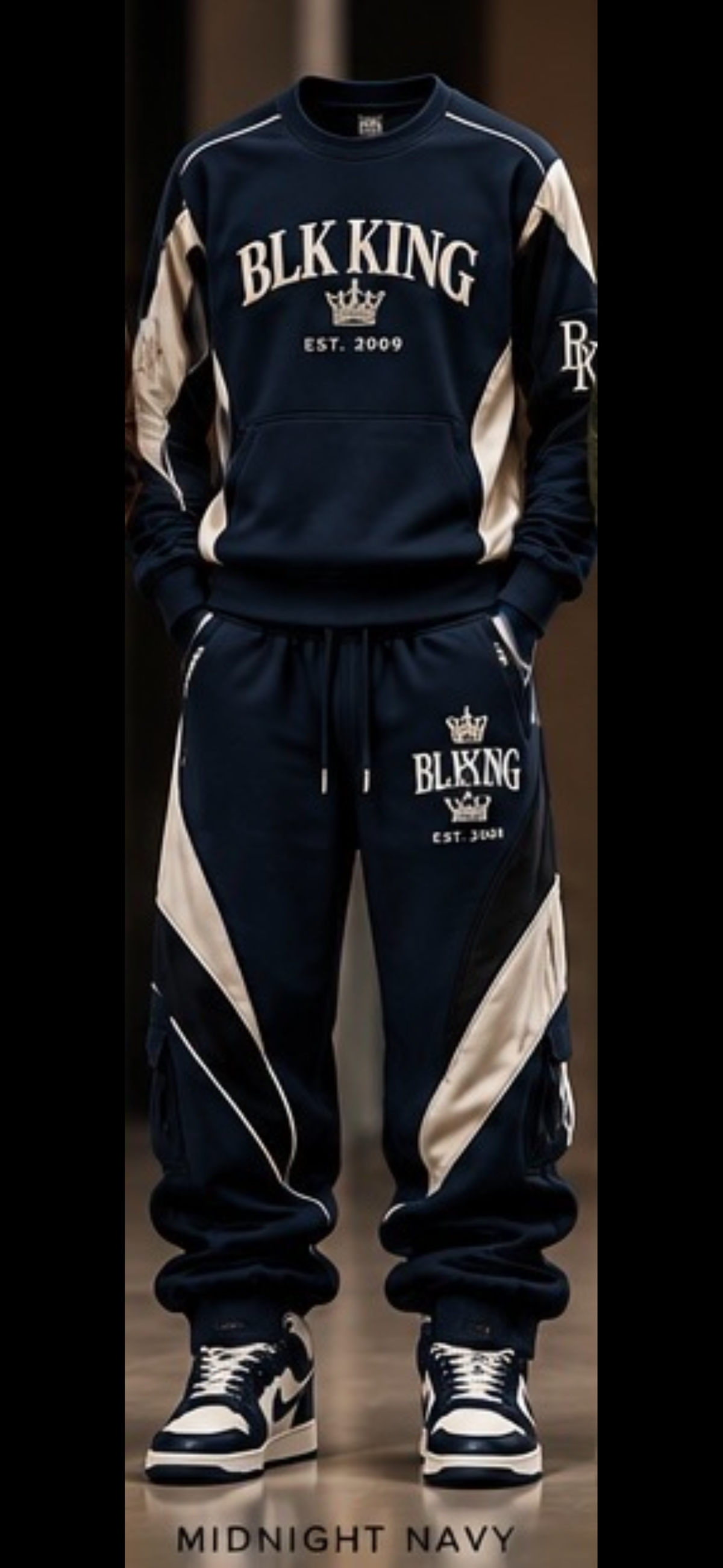 ****PRE-ORDER**** BLK KING Sovereign Motion™ Men's Stacked Sweat Set