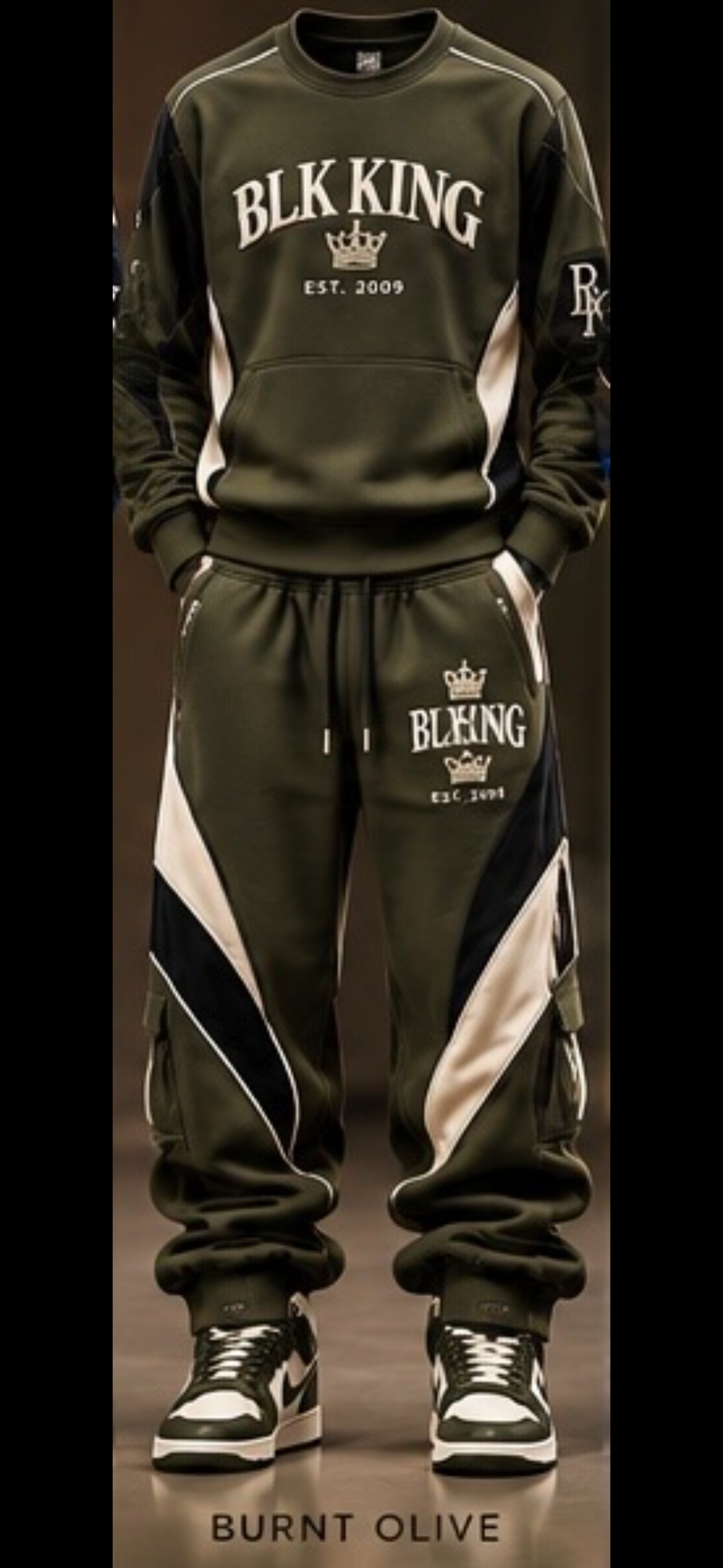 ****PRE-ORDER**** BLK KING Sovereign Motion™ Men's Stacked Sweat Set