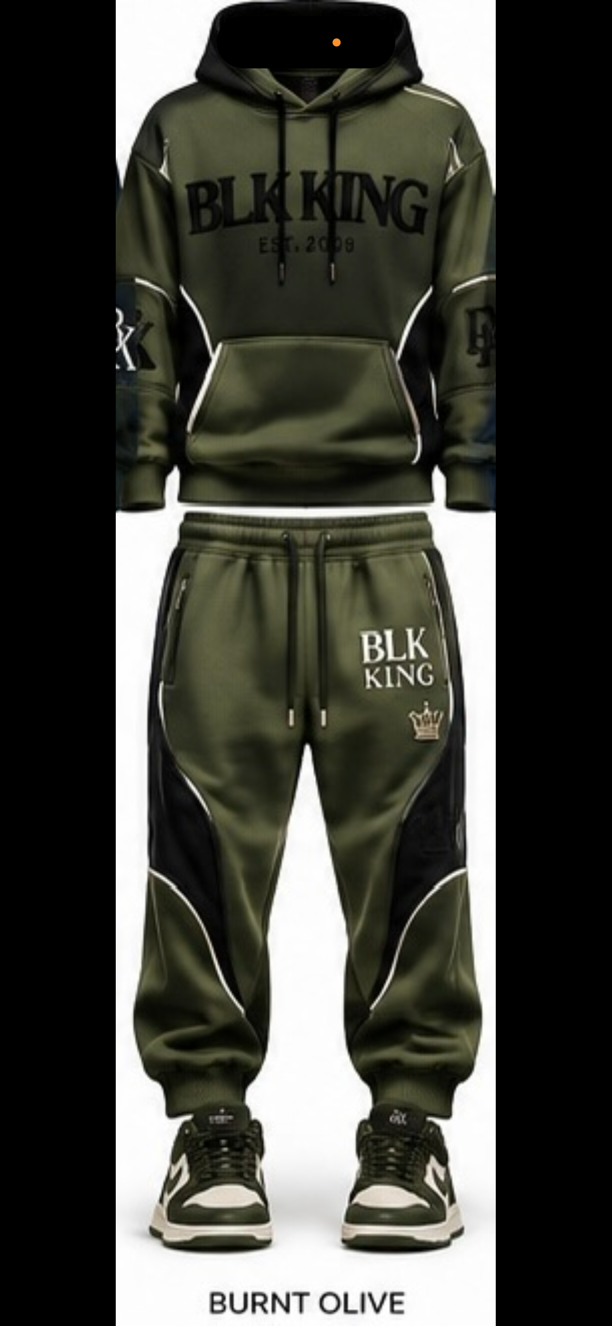 ****PRE-ORDER****  BLK KING ROYAL STANDARD™ HOODIE SET