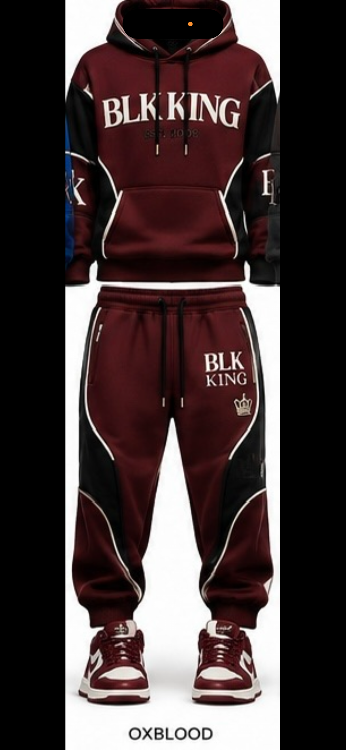 ****PRE-ORDER****  BLK KING ROYAL STANDARD™ HOODIE SET